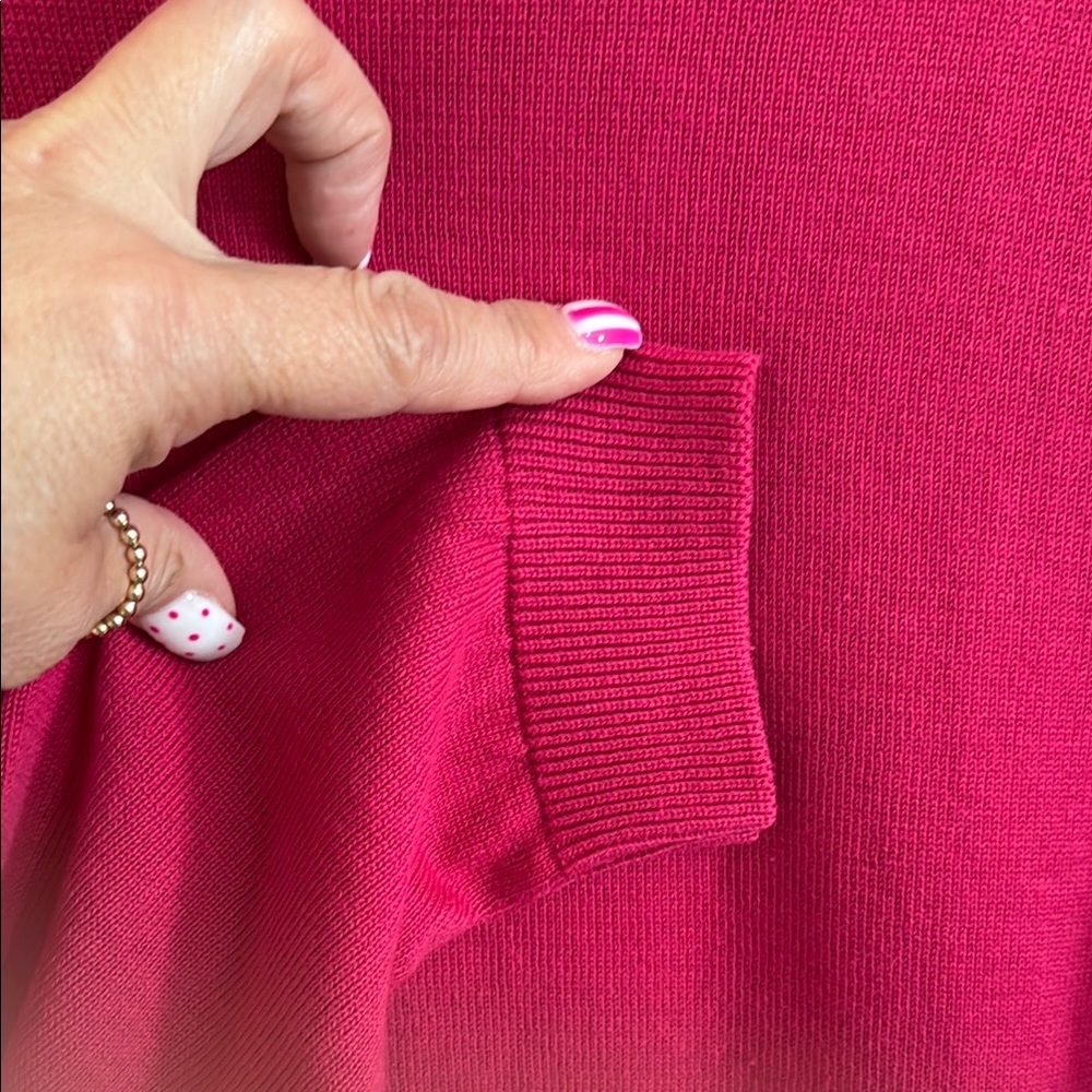 Vintage Pink Mock Turtleneck Sweater - Picture 4 of 10